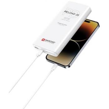 Powerbank Skross RELOAD 20000 mAh 65W PD Blanco - Carga Rápida USB-C