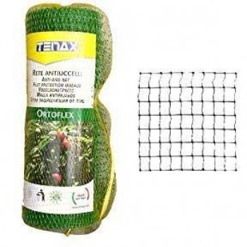 Red de protección anti aves Tenax Ortoflex 4x10 m color verde, con malla de 12x12 mm y resistencia a los UV