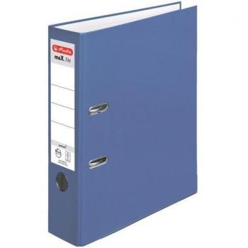 Carpeta de cartón A4 Herlitz maX.file protect azul, ancho del lomo: 80 mm