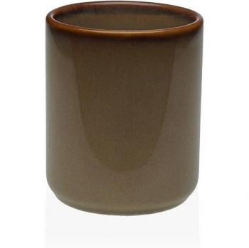 Versa Portacepillos cerámica beige