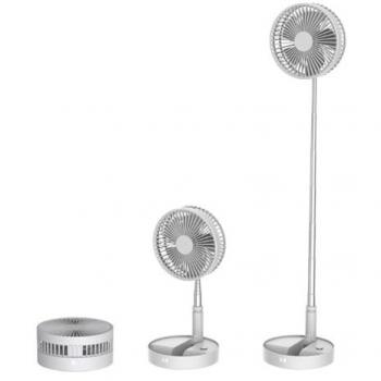 Ventilador Multifunción Klack Estirable y Plegable con Cable y Batería, 3 Velocidades