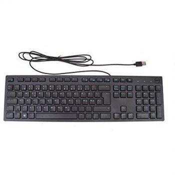 Teclado Multimedia DELL KB216 QWERTY Pan-Nórdico Negro USB