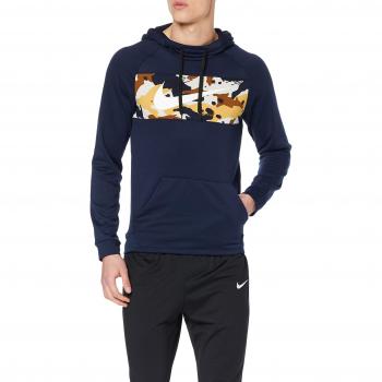 Nike M NK Dry LS PO FLC 2L CMO Sweatshirt, Hombre, Obsidian/