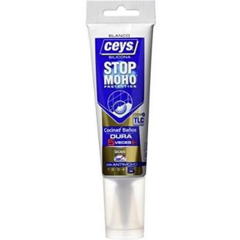 CEYS - Silicona Blanca Stop Moho Xpress, Tubo 125 ml, Blanco