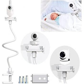 Soporte para Cámara de Vigilabebes Soporte Universal con Palo Flexible para Fijar la Cámara de bebé,soporte de cámara flexible para la habitación de los niños, compatible con la mayoría de vigilabebés