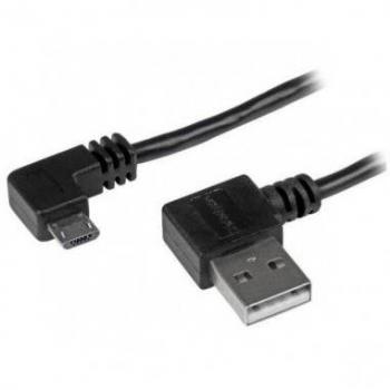 StarTech.com 2m (6ft) Right-Angled Micro-USB to USB-A Cable - M/M - Black