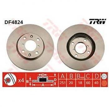 TRW Automotive AfterMarket DF4824 Brake Disc