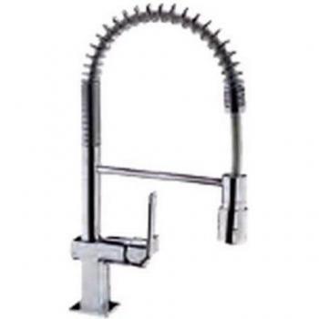 Grifo De Cocina Teka Monomando My Compact Color Cromo Ref 3893702 Caño Giratorio Y Flexible