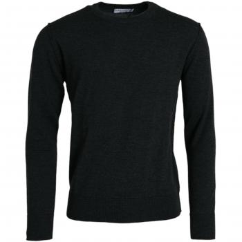 Dolce & Gabbana Dark Gray Wool Crew Neck Pullover Sweater - IT52 | XL