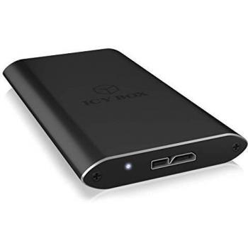 Caja Externa ICY BOX IB-182AMU3 para SSD mSATA con USB 3.0 y SATA 6Gb/s, Aluminio