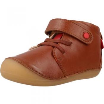 Kickers SONIZIKRO Children's Mid Ankle Boots in Brown/Camel for Boys and Girls