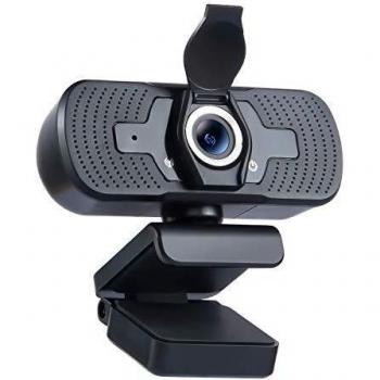 SoundPEATS Webcam 1080P con micrófono estéreo, USB 2.0 Plug & Play para videochat y grabación, estudios, conferencias, Full HD 1080P Webcam para Windows, Mac y Android