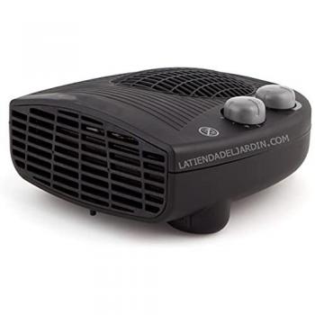 Calefactor Orbegozo 1000W-2000W con Ventilador, Temperatura Ajustable y Protección contra Sobrecalentamiento - Color Negro