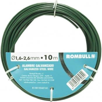 Alambre Plastificado 1.6x2.6mm 10m Verde