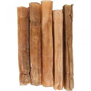 Lote de 5 Bâtonnets 100% Piel de Búfalo - Snacks Dentales Rawhide para Perros 0.025 KG