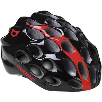 Catlike Whisper Casco de Ciclismo, Unisex Adulto, Negro/Rojo, L
