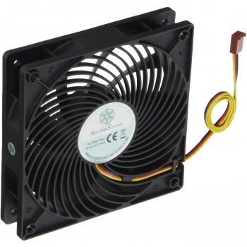 SilverStone SST-AP122 - Ventilador de 120mm para ordenador Air Penetrator, Baja sonoridad, Alto flujo de aire, Bajo consumo energético, con 9 aspas, negro