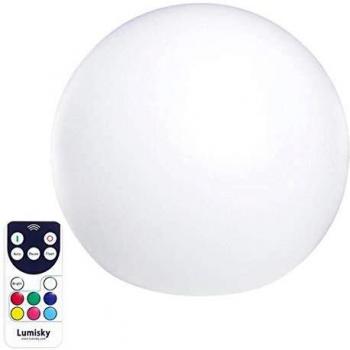 Bola de luz LED flotante inalámbrica multicolor D40CM con control remoto y base de inducción BOBBY