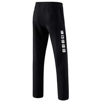 Erima Children's Fleece Essential 5-c Pants Black / White 128 cm Male