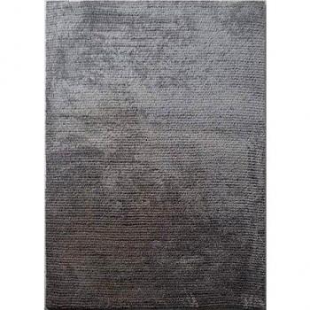 Alfombra Extra Suave de Pelo Corto 133 x 190 cm Gris