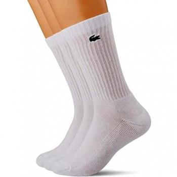Lacoste Performance Core Tennis Socks 3 Pack White, Size: 43-46