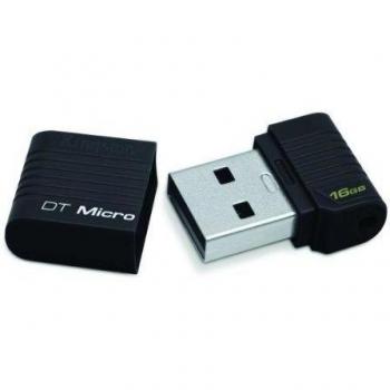 Kingston Datatraveler Micro - Memoria USB 2.0 de 16 GB, negro