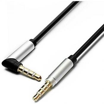 Outstanding® 3.5 mm Cable de audio macho a macho estéreo en forma de L en ángulo recto cable aux