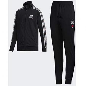 adidas Yb Pkm TS Conjunto Deportivo, Niños, Negro/Blanco, 158