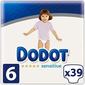 Dodot Sensitive - Pañales Talla 6, 39 Pañales, 13 kg+