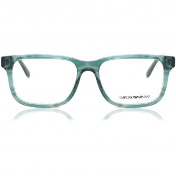 Emporio Armani EA3218 5168 Men's Eyeglasses Green Size 55 - Frame Only, Blue Light Block Available