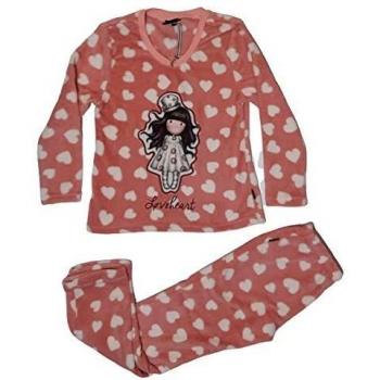 SANTORO Pijama Manga Larga Calentito Love Heart para Niña