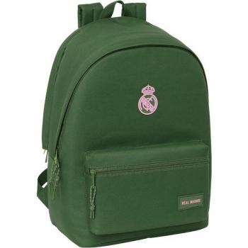 Mochila doble para portátil 15,6 + USB Real Madrid C.F. chica caqui