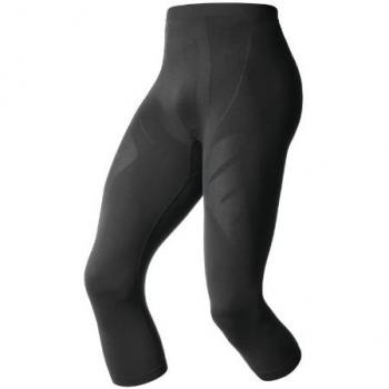 Odlo Pants 3/4 Evolution Light - Pantalón interior térmico para hombre, color negro, talla S