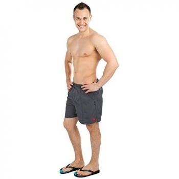 Sólidos Junior - Bañador para hombre, Gris, Small