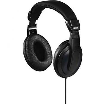 Auriculares Hama Basic4TV, Circumaurales, Cable Largo de 6m, Control de Volumen, Color Negro