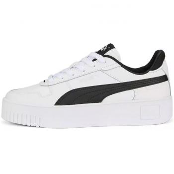 Puma Carina Street Zapatillas Mujer Blanco/Negro Piel Doble Suela SoftFoam PU389390_03