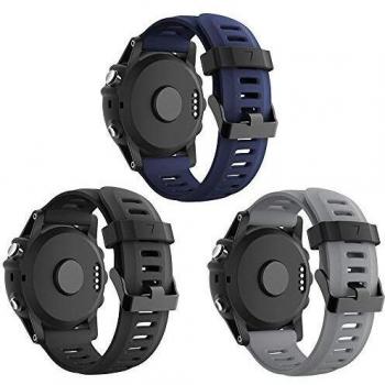 Garmin Fenix 3 correa de reloj, reemplazo respirable suave del silicón pulsera hermosa deporte y edición para Fenix 3/Fenix 3 HR/Fenix 5X Multi-colors Smart Watch