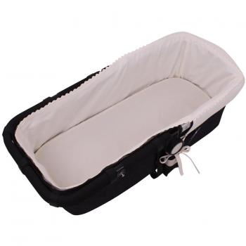 Tititnins® - Funda Capazo Velcro compatible con Bugaboo Camaleon 2 y 3 Plus PIQUE CRUDO.Crudo - Acolchado Transpirable-