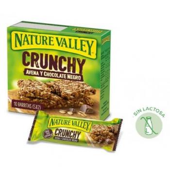 Nature Valley Crunchy Avena y Chocolate Negro Barrita de Cereales, 42g x 5 Barritas