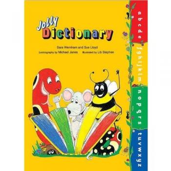 Jolly Dictionary: Libro de diccionario en letras precursivas (Edición británica en inglés)