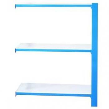 Estantería Simon Rack Librería Oficina Auxiliar, 1000x900x300 mm, 3 Alturas, Bandejas Madera, Estilo Industrial, Azul/Blanco