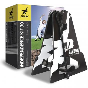Gibbon Slacklines Independence Kit 70 - Slackline, color negro, talla única
