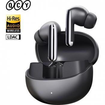Auriculares Inalámbricos QCY MeloBuds Pro HT08 con ANC Híbrido de 46 dB, Bluetooth 5.3, Hi-Res LDAC y 34 horas de autonomía en color Oro