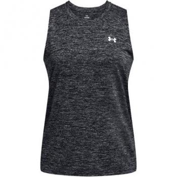 Camiseta de fitness Under Armour Tech Tank Twist para mujer en color negro