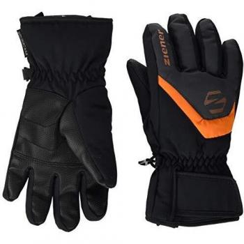 Ziener Lorik Guantes De Esquí, Unisex niños, Black/Graphite, 4,5