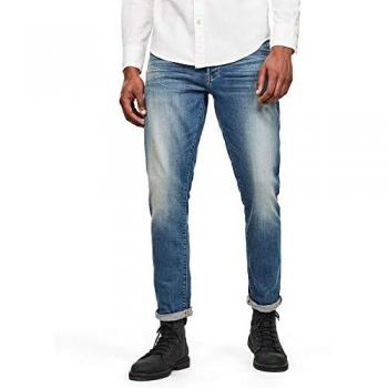 G-Star Men's 3301 Regular Tapered Jeans, Vintage Azure, Casual Denim (26W/30L)