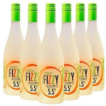 Fizzy Frizzante Verdejo - Vino Espumoso - Caja de 6 Botellas x 750 ml