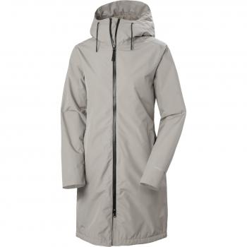 Helly Hansen Women's Aspire Waterproof Long Hooded Raincoat Grey XS