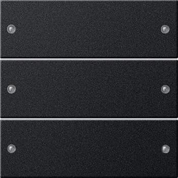Gira 3-Function Touch Rocker Switch Set, System 55, Matte Black