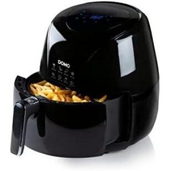Freidora sin aceite DOMO DO533FR, 1,5 kg, 2000 W, color negra